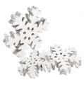 Floristik24 Snowflake Ø3-5cm hvid 22stk