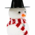 Floristik24 Juletræspynt snemand med hat til ophæng H8cm 12stk
