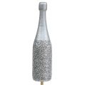 Floristik24 Champagneflaskestik 7cm med glimmer L30cm 8stk