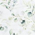 Floristik24 Servietter eukalyptus dekorativ borddekoration hvid 25x25cm 20stk