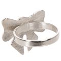 Servietring med sløjfe, metal,