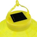 Floristik24 Lampion LED med solcelle 20cm gul