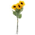 Floristik24 Kunstige planter, kunstige solsikke kunstige blomster gul 74cm 3stk
