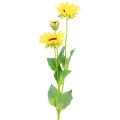 Floristik24 Kunstige planter kunstige solsikker kunstige blomster dekoration gul 64cm