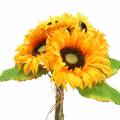 Floristik24 Dekorativ buket solsikke bundt gul 30 cm