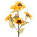Floristik24 Kunstig solsikkeblomst, naturtro dekoration, 72 cm, 2 stk.