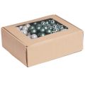 Spejlbær Julegrøn Perlegrå Ø20mm 140 stk | Floristik24.dk