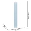 Blåt konisk lys til lysestager og borddekoration, 34x240 mm, 4 stk. | Floristik24.dk