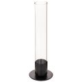 Floristik24 Konisk lysestage med glascylinder. Enkel og tidløs. 31 cm