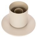 Moderne konisk lysestage med glascylinder og base, 31 cm | Floristik24.dk