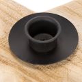 Rustik træstjernelysholder til keglelys, 16 cm | Floristik24.dk