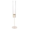 Floristik24 Lysestage med glascylinder på metalbase 50 cm