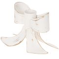 Vintage sløjfelysholder, 12 cm