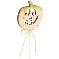 Dekorativt græskar med ansigt Halloween-dekoration, 31 cm, 12 stk. | Floristik24.dk
