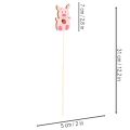 Dekorativ griseblomstdekoration, træ, 31 cm, 16 stk. | Floristik24.dk