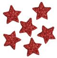 Floristik24 Stjerneglimmer 1,5cm til drysning rød 144stk