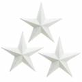 Floristik24 Glitterstjerner til at hænge hvid Ø21cm 3stk