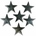 Floristik24 Dekorative stjerner grå 4cm 12stk