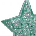 Floristik24 Stjerne til hængende mintgrøn 15cm