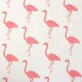 Floristik24 Dekorationsstof flamingo hvidrosa 30 cm x 3m