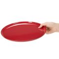 Dekorativ bakke, rød, minimalistisk design, 27 cm | Floristik24.dk