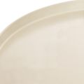Dekorativ rund beige tallerken med en 40 cm høj bund | Floristik24.dk