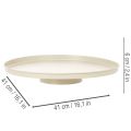 Dekorativ metalblomstertallerken, rund, 41 cm, borddisplay | Floristik24.dk