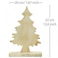 Floristik24 Deco juletræ træ hvidvasket borddekoration Advent 32 × 20 × 5,5 cm