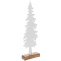 Dekorativt juletræ på træfod,
