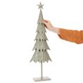 Dekorativt juletræ på fod med stjerne, festlig borddekoration, 74 cm | Floristik24.dk