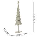 Dekorativt juletræ på fod med stjerne, festlig borddekoration, 74 cm | Floristik24.dk