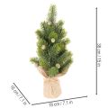 Kunstigt juletræ i jutesæk, lille borddekoration, mini juletræ, 38 cm | Floristik24.dk