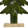 Juletræ træ dekoration blank grøn 22,5x5x50cm