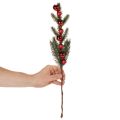 Kunstig grangren med julekugler, 48 cm, 2 stk. | Floristik24.dk