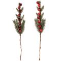 Kunstig grangren med julekugler, 48 cm, 2 stk. | Floristik24.dk