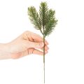 Kunstig grøn grangren til vinterdekorationer, 25 cm, 24 stk. | Floristik24.dk
