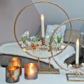 Floristik24 Stearinlys glas, dekorativ lanterne, borddekoration antik look Ø9,5cm H10cm 4stk
