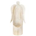 Englefigur lysestage, guld,