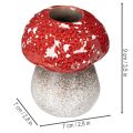 Dekorativ svampe, fluesvamp, fyrfadsstage som borddekoration, 9 cm | Floristik24.dk