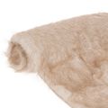 Floristik24 Beige bordløber med kunstpelsoverflade som pelsbånd, 24x140 cm