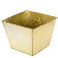 Metalplantekasse med glitrende