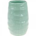 Floristik24 Bølget keramisk vase, vase dekoration, keramisk beholder H20cm