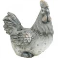 Kylling til udplantning, påskedekoration, plantekrukke, forår, dekorativt kyllingebeton look H30cm