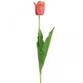 Floristik24 Tulipan kunstig blomst rød, orange Kunstig forårsblomst H67cm