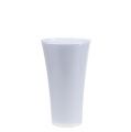 Floristik24 Vase &quot;Fizzy&quot; Ø16cm H27cm hvid, 1stk