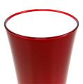 Floristik24 Vase &quot;Fizzy&quot; Ø20cm H35cm rød, 1stk