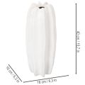 Ribbet vase, moderne keramikvase til tørrede blomster, 40 cm | Floristik24.dk