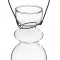 Floristik24 Miniglasvaser til ophængning af beslag løgformet H11/11,5 cm sæt af 2