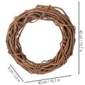 Naturlig pilekrans som hobbykrans til blomsterhandel, 40 cm | Floristik24.dk