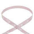 Floristik24 Gavebånd stjerner Julebånd gammelt pink bånd 15mm 20m